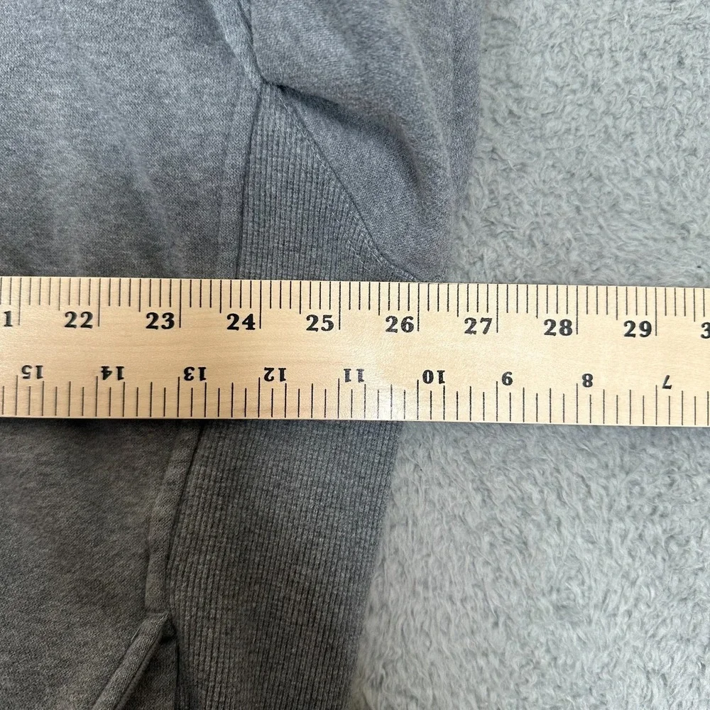 Vintage Nike Y2K‎ Swoosh Quarter Zip Fleece Sweatshirt Gray Men's XXL